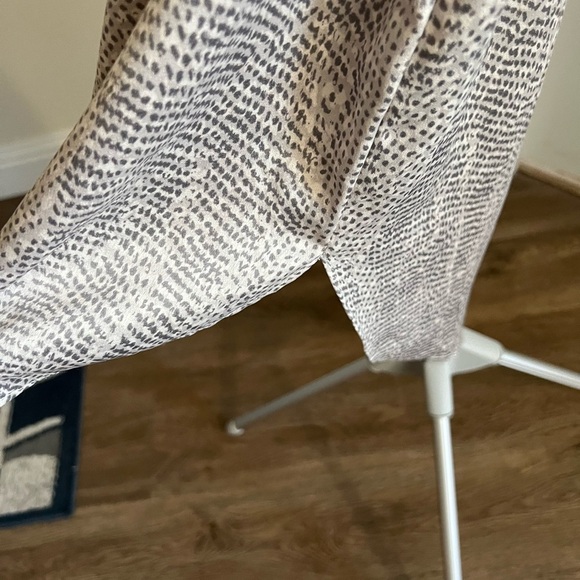 Halston Heritage Textured Long Sleeve Dress in Beige - Picture 4 of 6